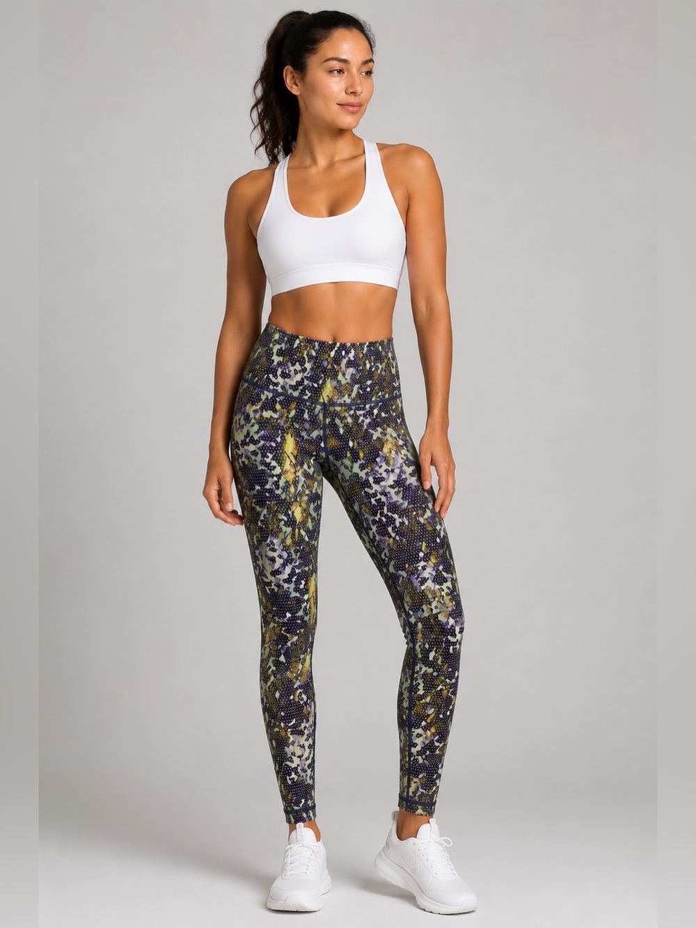 Lululemon Wunder Under Leggings Floral Print Women’s Size 8